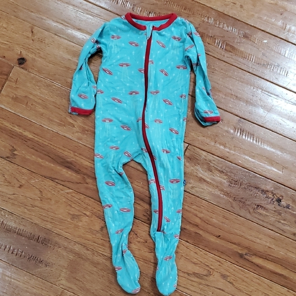 Kickee Pants UFO Aliens Footie